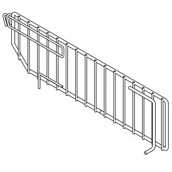 DIVIDER WIRE SINGLE CHRM 19IN