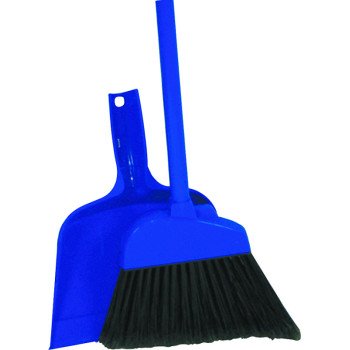 Quickie 700-409TRI Angle Broom, 10 in Sweep Face, Polypropylene Bristle, Steel Handle