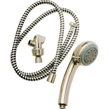 Plumb Pak PP828-52 Handheld Shower Head, 2 gpm, 5-Spray Function, Polished Chrome