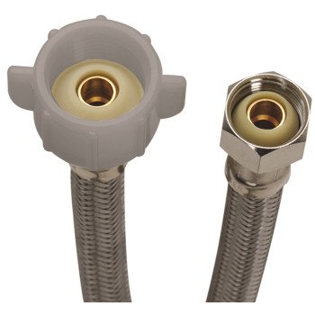 Fluidmaster B3T09 Toilet Connector, 1/2 in Inlet, Compression Inlet, 7/8 in Outlet, Ballcock Outlet, 9 in L