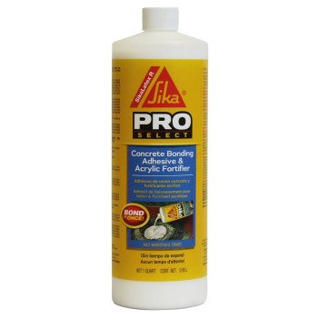 Sika SikaLatex R PRO SELECT Series 471643 Bonding Adhesive, Liquid, Milky White, 1 qt, Jug