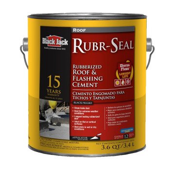 Black Jack 6148-9-34 Roof and Flashing Cement, Black, Liquid, 1 gal Pail