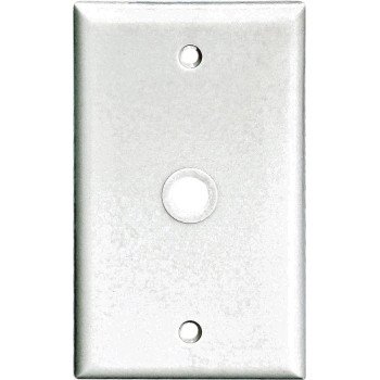 Eaton Wiring Devices 2128 2128W-BOX Wallplate, 4-1/2 in L, 2-3/4 in W, 1 -Gang, Thermoset, White, High-Gloss