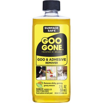 Goo Gone 2223 Adhesive Remover, 2 oz, Liquid, Citrus, Clear/Yellow