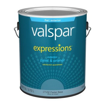 Valspar EXPRESSIONS 005.0017102.007 Exterior Paint and Primer, Flat, 1 gal