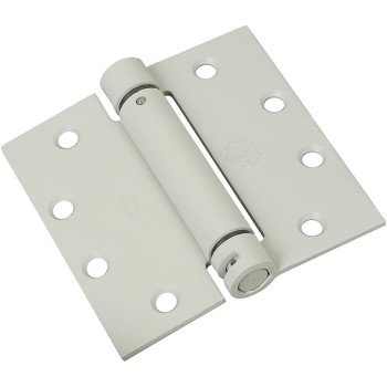 National Hardware 2060R Series N236-013 Spring Hinge, 4-1/2 in H Frame Leaf, Steel, Prime Coat, Screw Mounting, 50 lb