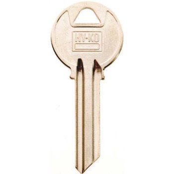 Hy-Ko 11010Y2 Key Blank, Brass, Nickel, For: Yale Cabinet, House Locks and Padlocks