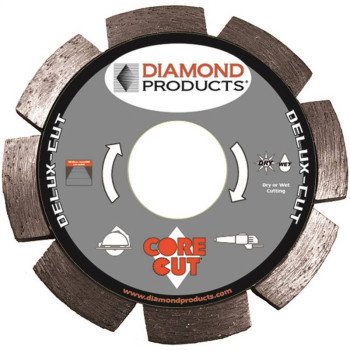 Diamond Products 21072 Circular Saw Blade, 4-1/2 in Dia, 7/8 in Arbor, Diamond Cutting Edge