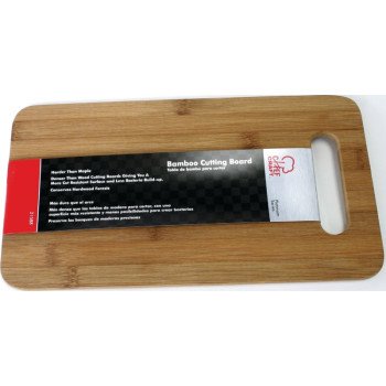 Chef Craft 21588 Cutting Board, 14 in L, 7-1/2 in W, Bamboo, Brown