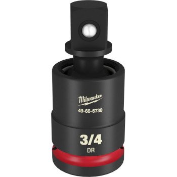 Milwaukee SHOCKWAVE Impact Duty 49-66-6730 Universal Joint, 3/4 in Drive, Square Drive, 3/4 in Output Drive