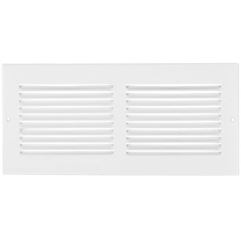 Imperial RG0351 Return Air Sidewall Grille, Steel, White, Painted/Powder-Coated