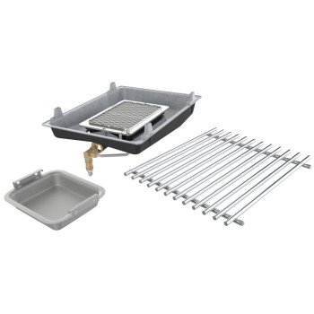 Broil King 18677 Infrared Side Burner Kit, Stainless Steel, For: Broil King Imperial, Regal, Baron Series Gas Grills