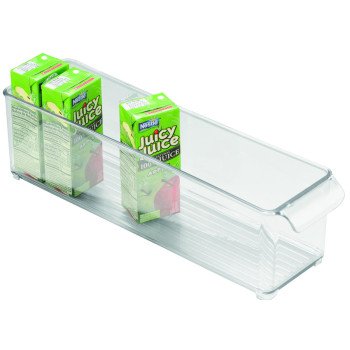 iDESIGN 70430 Storage Bin, 14-1/2 in L, 4 in W, 4 in H, Plastic, Clear