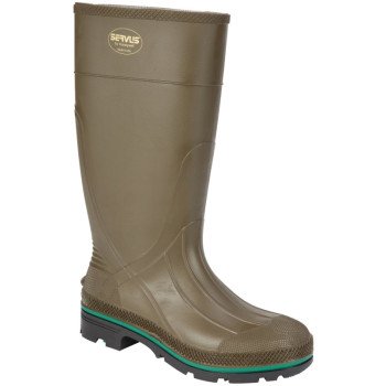 Servus Northener Series 75120-8 Non-Insulated Work Boots, 8, Brown/Green/Olive, PVC Upper, Insulated: No