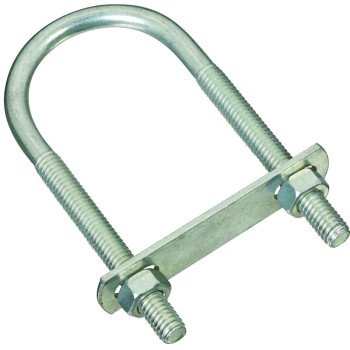 National Hardware N222-166 U-Bolt, 5/16-18 Thread, 1-1/2 in L Thread, Steel, Zinc