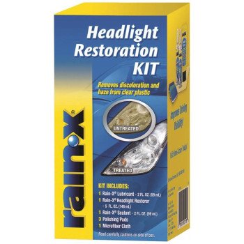 Rain-X 800001809 Headlight Restoration Kit, Liquid, Alcohol