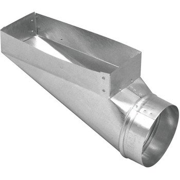 Imperial GV0651 End Boot, 4 in L, 10 in W, 4 in H, 90 deg Angle, Steel, Galvanized