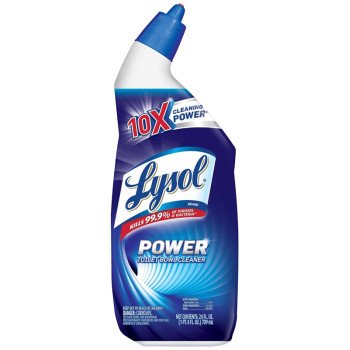 Lysol 1920002522 Toilet Bowl Cleaner, 24 oz Bottle, Liquid, Wintergreen, Blue