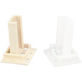 US Hardware WP-9871C Drawer Socket, Plastic, Beige/White