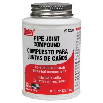 Oatey 31228 Pipe Joint Compound, 8 fl-oz, Paste, Gray