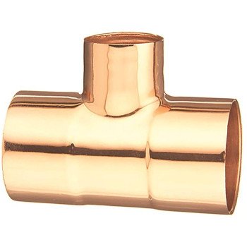 Elkhart Products 111R Series 32916 Reducing Pipe Tee, 1-1/2 x 1-1/2 x 1 in, Sweat, Copper