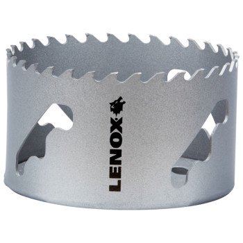 Lenox Speed Slot LXAH3312 Hole Saw, 3-1/2 in Dia, Carbide Cutting Edge