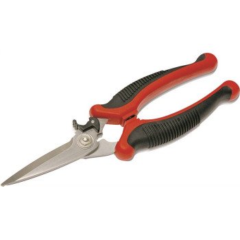 Crescent Wiss WEZSNIP Utility Snip, 8-1/2 in OAL, Straight Cut, Stainless Steel Blade, Cushion-Grip Handle