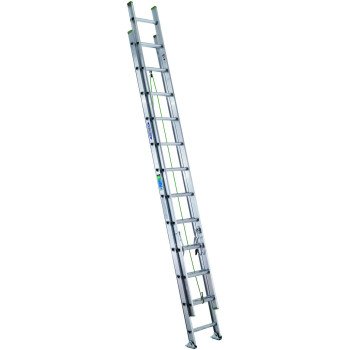 Werner D1240-2 Extension Ladder, 37 ft H Reach, 225 lb, Aluminum