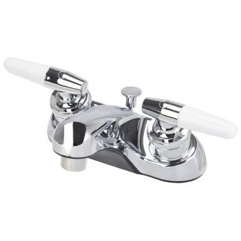 Boston Harbor JY-4212PLQ Lavatory Faucet, 1.5 gpm, 2-Faucet Handle, Chrome Plated, Lever Handle