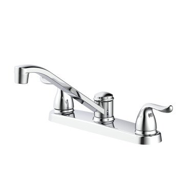 Boston Harbor TOBI22090002CP Kitchen Faucet, 1.8 gpm, 3 -Faucet Hole, Metal/Plastic, Chrome, Deck Mounting