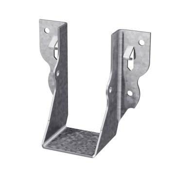 Simpson Strong-Tie LU LU24 Joist Hanger, 3-1/8 in H, 1-1/2 in D, 1-9/16 in W, 2 x 4 in, Steel, Galvanized/Zinc