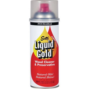 Scott's Liquid Gold 10018 Wood Cleaner and Preservative, 14 oz, Liquid, Almond, Amber