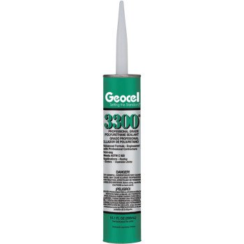 Geocel 3300 Series 68103 Polyurethane Sealant, Black, Liquid, 10.1 oz Cartridge