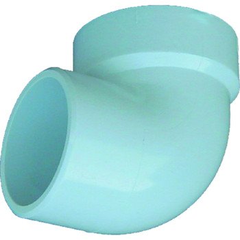 Genova 700 Series 72920 Street Pipe Elbow, 2 in, Hub x Spigot, 90 deg Angle, PVC, SCH 40 Schedule