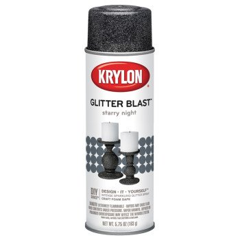 Krylon K03805A00 Craft Spray Paint, Glitter, Starry Night, 5.75 oz, Can