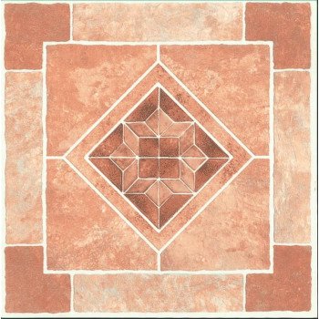 ProSource CL2071 Vinyl Floor Tile, 12 in L Tile, 12 in W Tile, Square Edge, Diamond Stone