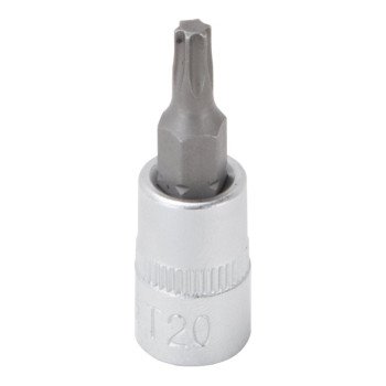 Vulcan 55050028SD Star Bit Socket, T20 Tip, Chrome