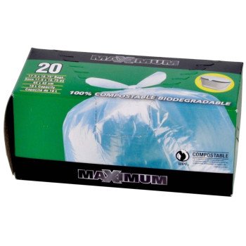 Maximum 51716 Compostable Garbage Bag, Plastic