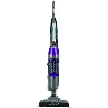 Bissell 1543 Vacuum and Steam Mop, 1100 W Steam, 400 W Vacuum, 12.8 oz Tank, Grapevine Purple/Silver