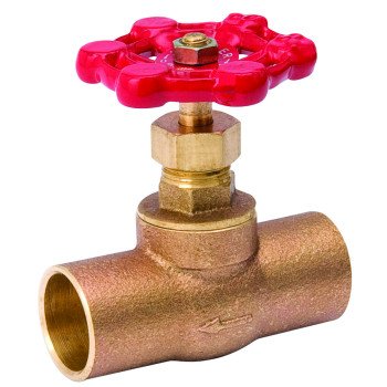 Southland 105-503NL Stop Valve, 1/2 in Connection, Compression, 125 psi Pressure, Brass Body