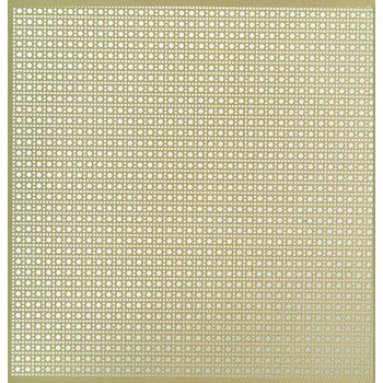 M-D 57125 Decorative Metal Sheet, 36 in W, 24 in L, Aluminum, Albras