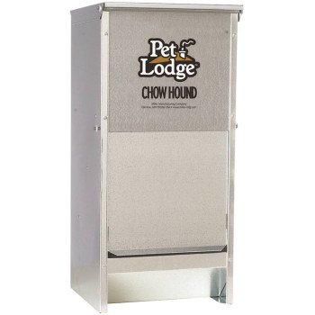 Pet Lodge CH12 Pet Feeder, 12 lb Volume, Galvanized Steel