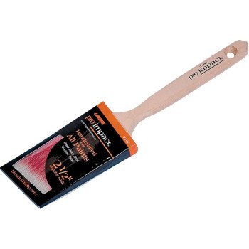 Linzer WC 2160-2.5 Paint Brush, 2-1/2 in W, 2-3/4 in L Bristle, Polyester Bristle, Sash Handle