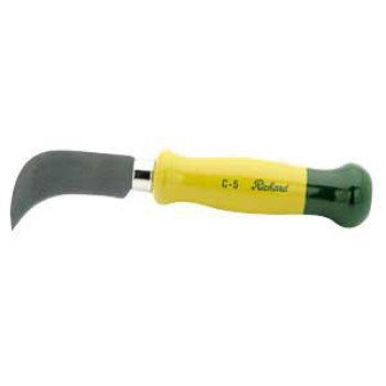 Richard 505 Short Point Flooring Knife, Chrome Vanadium Steel Blade, Ergonomic Handle, Birchwood Handle