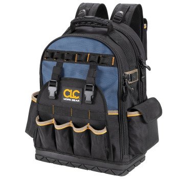 CLC Tool Works Series PB1133 Molded Base Tool Backpack, 38-Pocket, 1680D Ballistic Polyester