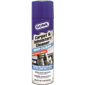 GUNK Tough TCUC22 Carpet and Upholstery Cleaner, 22 oz Aerosol Can, Liquid, Citrus, Floral