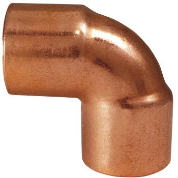 Elkhart Products 10180008 Pipe Elbow, 3/4 in, Sweat, 90 deg Angle, Copper