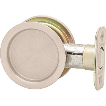 Kwikset 334 15 RND Passage, Satin Nickel, 2-3/8 in Backset