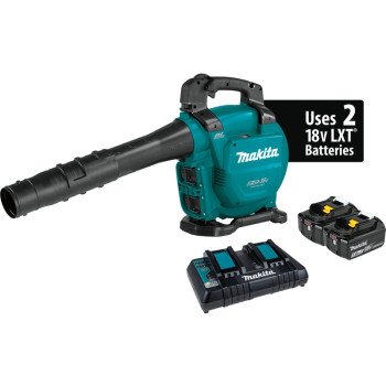 Makita XBU04PT Brushless Blower Kit, Battery Included, 5 Ah, 18 V, Lithium-Ion, 473 cfm Air