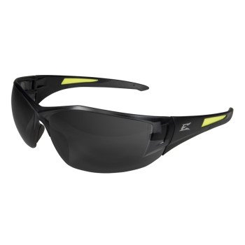 Edge SD116-G2/SD116 Non-Polarized Safety Glasses, Unisex, Polycarbonate Lens, Wraparound Frame, Nylon Frame, Black Frame